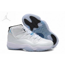 Womens Jordans 11 White Legend Blue For Girls Online