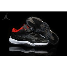 Cool Cheap Jordans 11 Low IE Black True Red Online For Sale