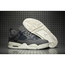 Cool Grey Air Jordan 4 Retro Sneakers For Men On Feet