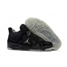 Cool Mens Air Jordan 4 All Black Shoes Cheap For Sale