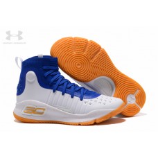 Cool Under Armour Curry 4 White Royal Gum Shoes Discount Code