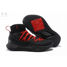 Cool Under Armour Curry 5 High Tops Black Red Shoes Online