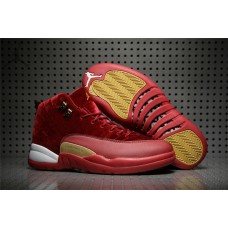 Discount Air Jordans 12 XII Red Velvet Sneakers Sale Online