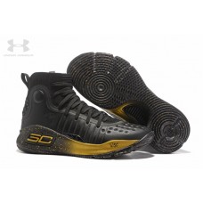 Discount Code Curry 4 Finals Black Gold High Tops Outlet Shoes