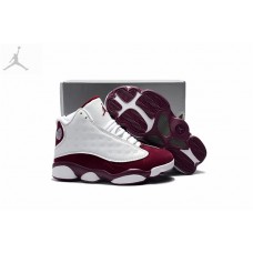 Discount Jordans Retro 13 Bordeaux White Purple Kids Sale