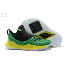 Discount Under Armour Curry 5 Green Black Yellow Outlet Men