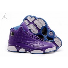 Girls Cheap Air Jordans 13 Hornets Purple For Sale GS Size
