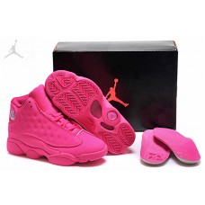 Girls Size Air Jordan 13 Retro GS All Pink Shoes For Sale Online