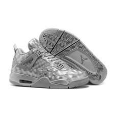 Jordan 4 Retro Custom Matrix 3D All Grey Cheap For Sale