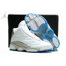 Latest Jordans 13 XIII White Grey Blue Cheap For Sale Online