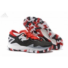 Mens Adidas Crazylight Boost Low 2016 Black White Red Sale