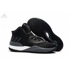 Mens Adidas Derrick Rose 8 Triple Black Grey For Sale