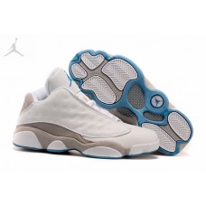 Mens Air Jordans 13 Low Retro White Grey On Sale Store