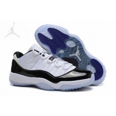 Mens Cheap Air Jordans 11 Low Concord White Black For Sale