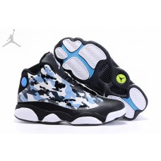 Mens Jordans 13 XIII Custom Blue Camo Black Blue For Sale