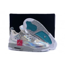 New Air Jordan 4 Pearl Light Bone Grey For Women