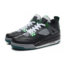 New Air Jordan 4 Retro Black Green Sneakers Sale Online
