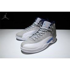 New Mens Jordans 12 Retro Wolf Grey White For Cheap