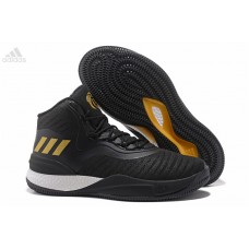 Order Adidas Rose 8 High Tops Black Gold Metallic For Men