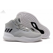 Wholesale Adidas Derrick Rose 8 Grey Black White On Feet
