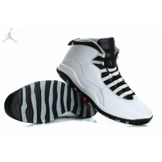 Wholesale Big Size Air Jordan 10 White Black Basketball Shoes