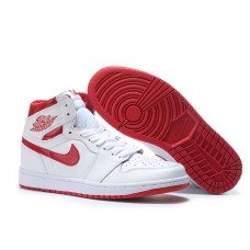 2017 Metallic Red Air Jordan 1 High OG White Basketball Shoes