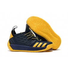 2018 Adidas Harden Vol. 2 Navy Blue Yellow Basketball Shoes