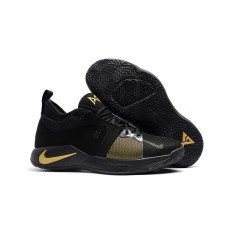2018 Nike PG 2 Black and Gold Basketball Shoes