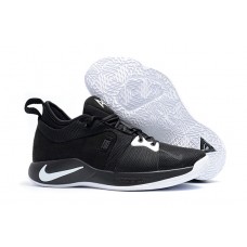 2018 Nike PG 2 White and Black Basketball Shoes