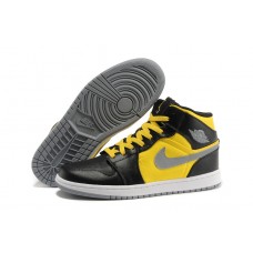 Air Jordan 1 New Love Black Varsity Maize-White Basketball Shoes