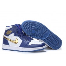 Air Jordan 1 Retro High Gold Medal 2016 Release Basketball Shoes