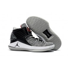 Air Jordan 32 Black University Red-White-Cement Grey Basketball Shoes