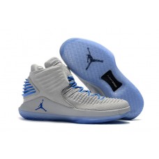 Air Jordan 32 Grey Blue Basketball Shoes