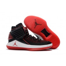 Air Jordan 32 High Tops Bred Black Varsity Red-White Basketball Shoes