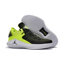 Air Jordan 32 Low PE Black Green Basketball Shoes