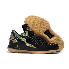 Air Jordan 32 Low Tiger Camo Black Basketball Shoes