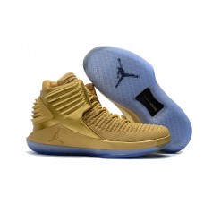 Air Jordan 32 Metallic Gold Flight Speed Basketball Shoes