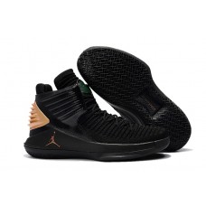 Air Jordan 32 PK80 PE Black Gold Basketball Shoes