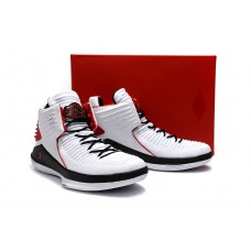 Air Jordan 32 White Black-Varsity Red Basketball Shoes