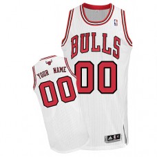 Bulls Custom Authentic White NBA Jersey