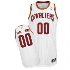 Cavaliers Custom Authentic White NBA Jersey