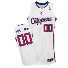 Clippers Custom Authentic White NBA Jersey