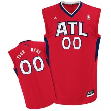 Hawks Custom Authentic Red NBA Jersey