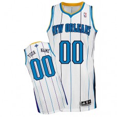Hornets Custom Authentic White NBA Jersey
