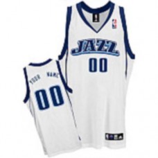 Jazz Custom Authentic White NBA Jersey