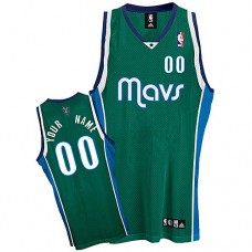 Mavericks Custom Authentic Green NBA Jersey