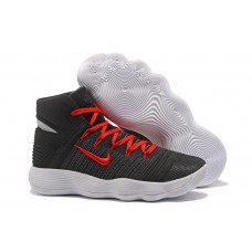 Men's Nike Hyperdunk 2017 Flyknit Black White Red Basketball Shoes