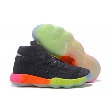 Men's Nike React Hyperdunk 2017 Flyknit Unlimited Black Colorful Basketball Shoes
