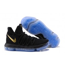 Nike KD 10 Black Yellow Gold Basketball Shoes