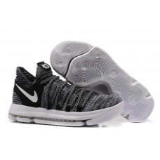Nike KD 10 Cool Grey-Black-White Basketball Shoes